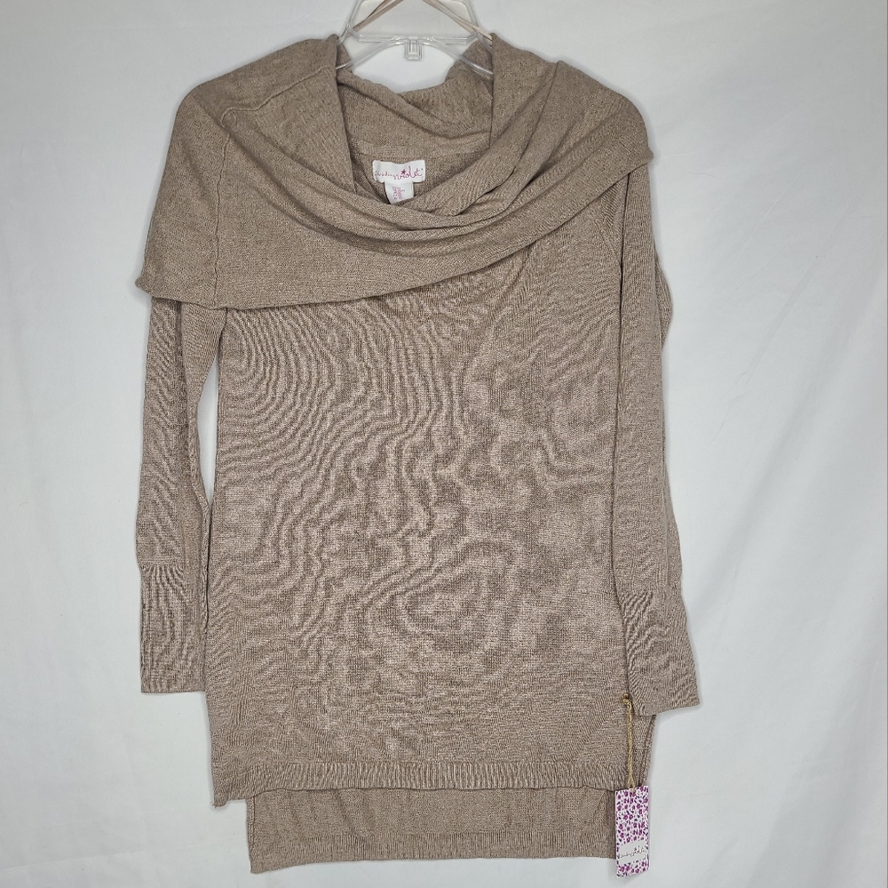 Shrinking Violet Tunic XS Beige long sleeve